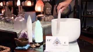 Crystal Singing Bowl Note C 13 Inch Root Chakra