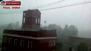 Ураган в Челябинске!ВИДЕО ЖЕСТЬ! Нервным НЕ СМОТРЕТЬ!!!  Сорвало крышу,   Последствия урагана!