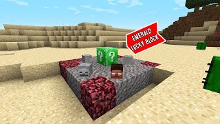 YE EMERALD LUCKY BLOCK HAI (unlucky) in MINECRAFT