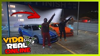 GTA V : VIDA REAL - CORRIDA DE DRIFT, TID FOI O VENCEDOR !! #174