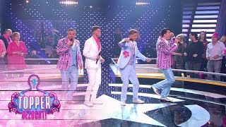 Dave, Mart, Jan en Rene met een André Hazes Medley