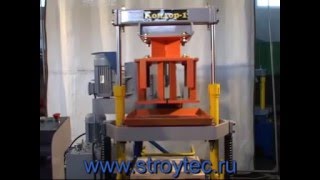 Малогабаритная вибропрессовая установка «Кондор-1» (видео 1)