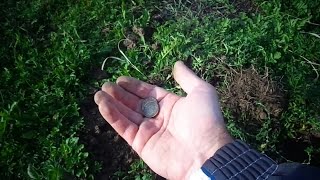 Поиск сокровищ с металлоискателем "ПИРАТ". Первый коп.