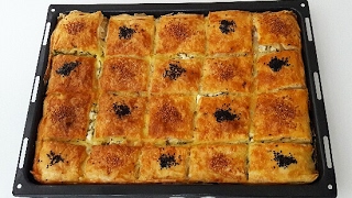 5 Dakikada Hazır Yufkadan Su Böreği Lezzetinde Tepsi Böreği-Börek Tarifleri-Gurbetinmutfagi