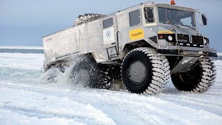 Вездеход Бурлак — его стихия Арктика и Северный полюс | Обзор и тест-драйв.