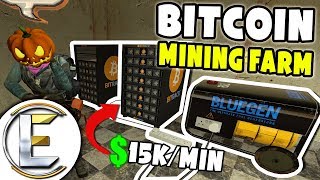 Bitcoin Mining Farm I Made $914,591 - GMOD DarkRP (Bitcoin Base)