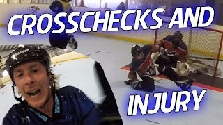 GoPro Roller Hockey - BAD INJURY AND CROSSCHECK TO THE FACE?! (HD)