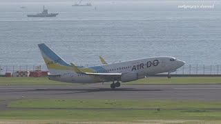 Air Do (ADO) Boeing 737-700 JA12AN 羽田空港 離陸 2019.6.14