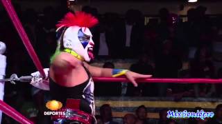 Lucha Underground AAA Myzteziz/Sin Cara, Psycho Clown vs Texano Jr, Perro Aguayo