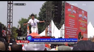 NET17 - Hiburan dangdut masih menjadi magnet massa jelang pemilu