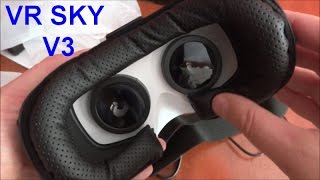 VR SKY V3 Cheapest Mobile All-In-One FullHD VR set unboxing and overview