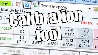Bet Angel - Tennis trader - Calibration tool