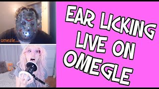 ASMR // Ear Licking on Omegle // cherrycrush