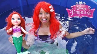 Disney Princess Ariel Toy Dunk Tank Challenge! || Disney Toy Review || Konas2002