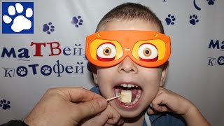 Фруктовый челлендж | Fruit challenge | Матвей угадывает фрукты с закрытыми глазами