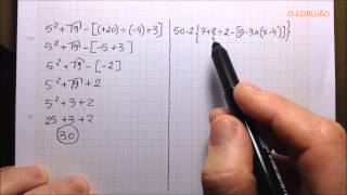 Como resolver expressões numéricas (MT12)
