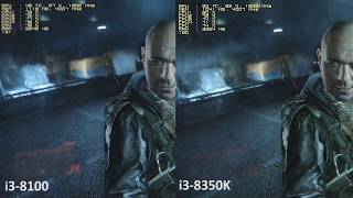 Intel i3-8100 vs. Intel i3-8350K in 10 Games with a GTX 1060. Worth it?