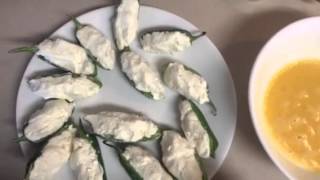 Chiles Jalapeños Rellenos de Queso Crema