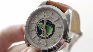 Omega Seamaster Aqua Terra Worldtimer Co-Axial Chronometer GMT 220.93.43.22.99.001 Watch Review