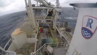 “Christian í Grótinum” towing Vónin gear for Blue Whiting