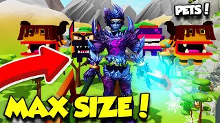 BECOMING MAX SIZE IN GIANT SIMULATOR AND GETTING INSANE PETS! (Roblox)