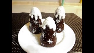 Пирожные на скорую руку-Без выпечки "Елочки". Быстро, вкусно, празднично!