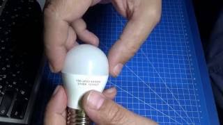 Светодиодная лампа Gauss 6.5w E27 тест №40
