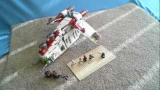 Lego Star Wars 7676 Republic Attack Gunship Review 2012