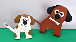 DIY Собачка из бумаги своими руками. Поделки из бумаги для детей