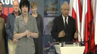 Konferencja Jarosława Kaczyńskiego i przedstawicieli osób niepełnosprawnych