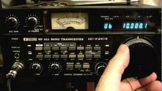 ICOM 720A HAM HF Transceiver Radio IC720a  relay sticks  vid2