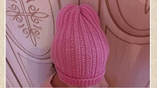 СУПЕР модная ШАПКА-РЕЗИНКА. Лучшая пряжа для вязания резинки