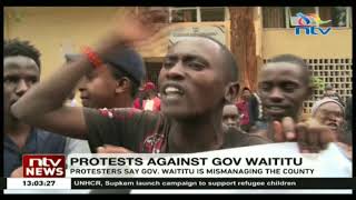 Protests against Kiambu governor Waititu