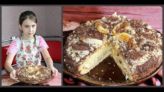 Самый простой и быстрый в приготовлении бисквитный торт. Ну, оОчень вкусно!