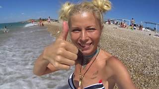 Крым. ПОТРЯСЛО НАПОВАЛ! Что произойдет? Пляж ПУСТОЙ. Цены на пляже.Отдых в Крыму 2019