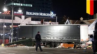 Berlin attack: Truck plows into crowded Christmas market, killing at least 9 people - TomoNews