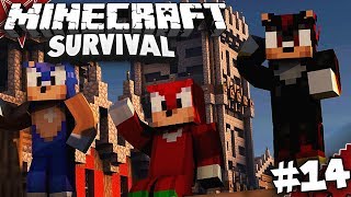 Sonic & Shadow Play Minecraft Part 14 - SONIC.EXE WORLD!! (Ft. Knuckles)