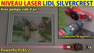 niveau laser powerfix lidl avec récupérateur de poussière line laser linienlaser