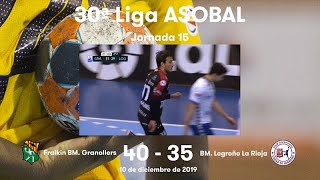 LIGA ASOBAL J15: Fraikin BM. Granollers - BM. Logroño La Rioja 40-35