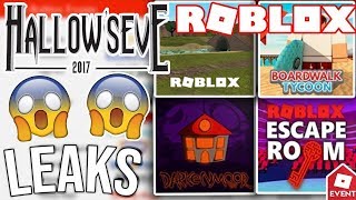 [LEAK] ROBLOX ALL POSSIBLE GAME FOR THE HALLOW EVE EVENT 2018 | Leaks and Prediction