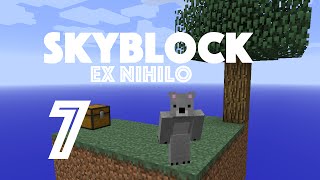 SkyBlock (Ex Nihilo) - Ep. 7 - SUPER MOD ITEMS: CRUCIBLES + BARRELS