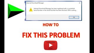 How to fix IDM Fake serial Number 2019