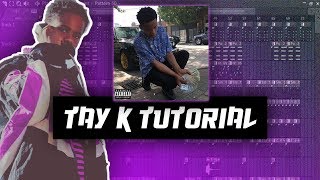 Making a beat to FREE TAY K (MURDER SHE WROTE tutorial in fl studio) pt 2