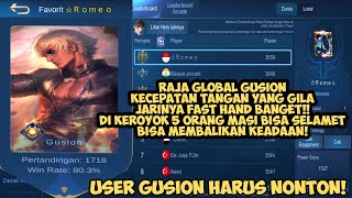 RAJA DUNIA GUSION JARI NYA BISA SECEPAT DAN SEGILA INI! CHEATKAH?? - MOBILE LEGENDS INDONESIA