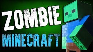 Лего Майнкрафт Зомби - Как Сделать из Лего Майнкрафт Зомби - Zombie Minecraft