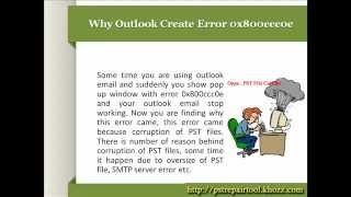 Easy way to Fix Outlook Error 0x800ccc0e