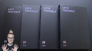 Unboxing BTS (Bangtan Boys) 방탄소년단 3rd Studio Album Love Yourself 轉 Tear (All Y, O, U & R Editions)