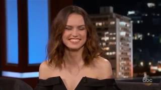 Daisy Ridley & the cast of The Last Jedi on Jimmy Kimmel LIVE! [01/12/2017]