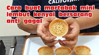 Resep martabak mini lembut kenyal bersarang anti gagal