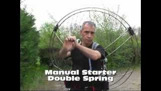 Paramotor engine Flash starter double springs